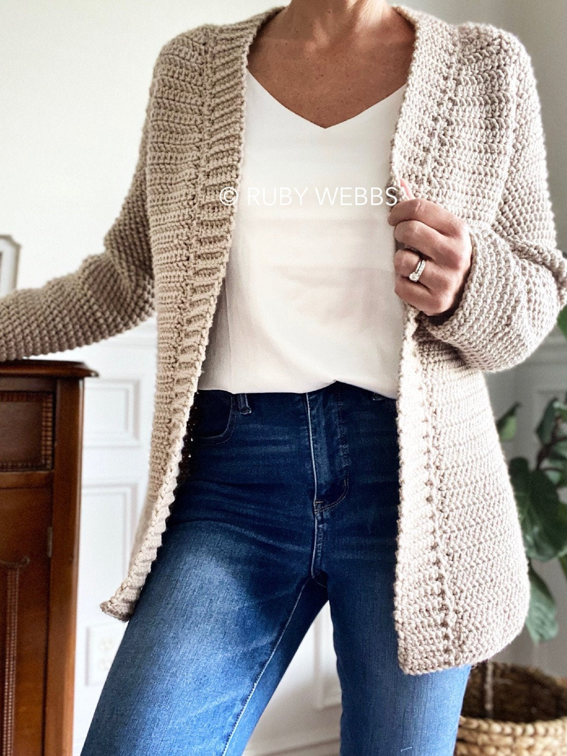 The Callen Top Down Crochet Cardigan Pattern