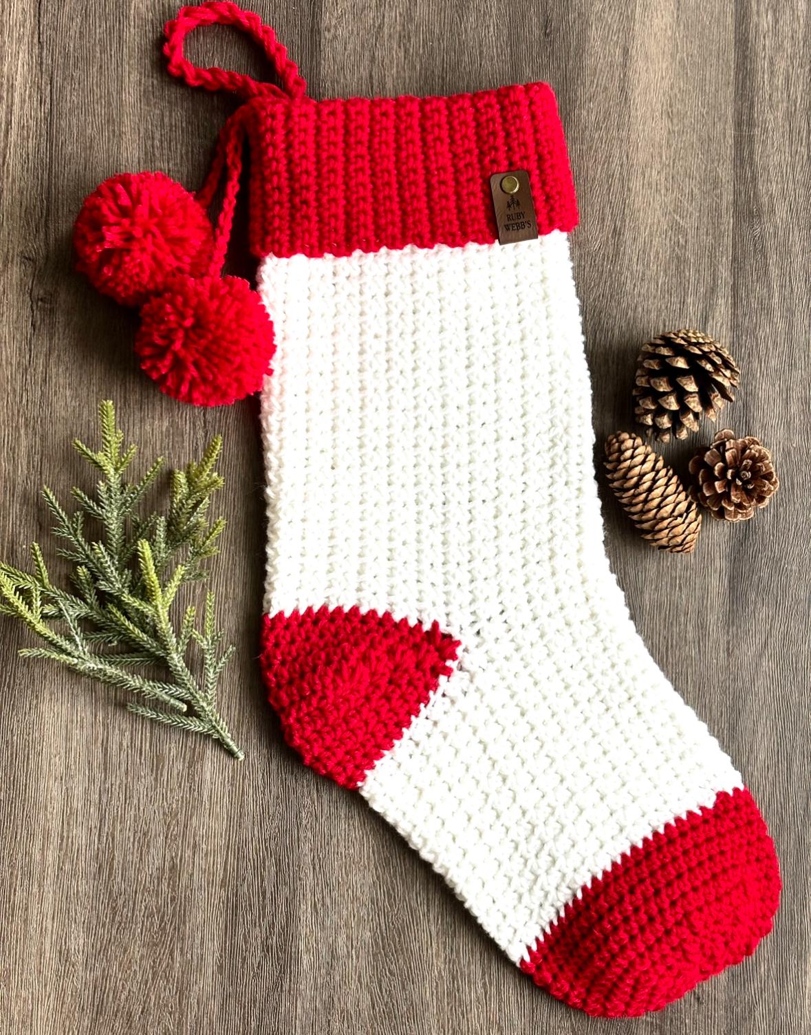 The Scotlyn Crochet Stocking Pattern, Crochet Pattern with Video