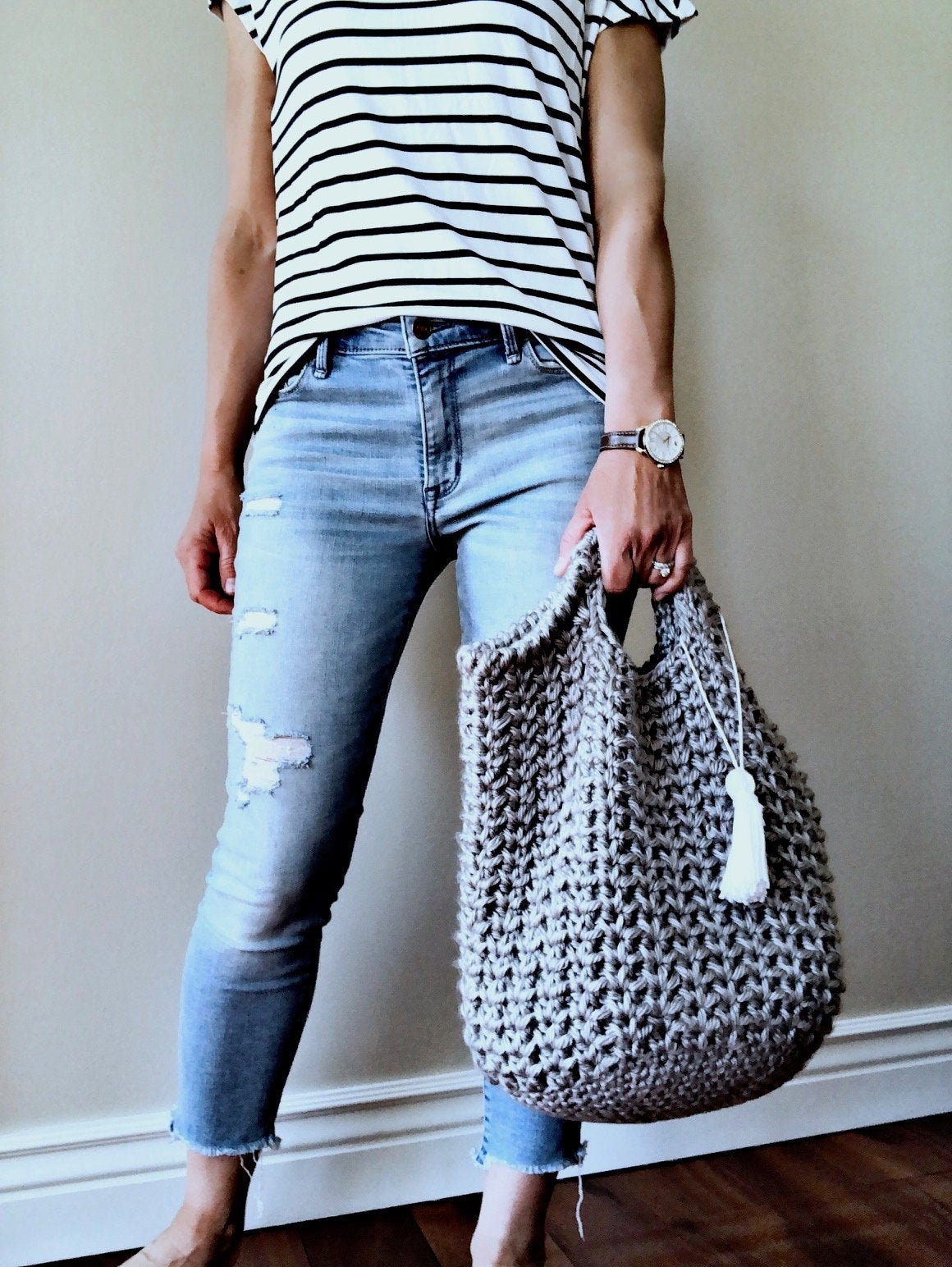 The Sutton Crochet Bag Pattern in 2 Sizes