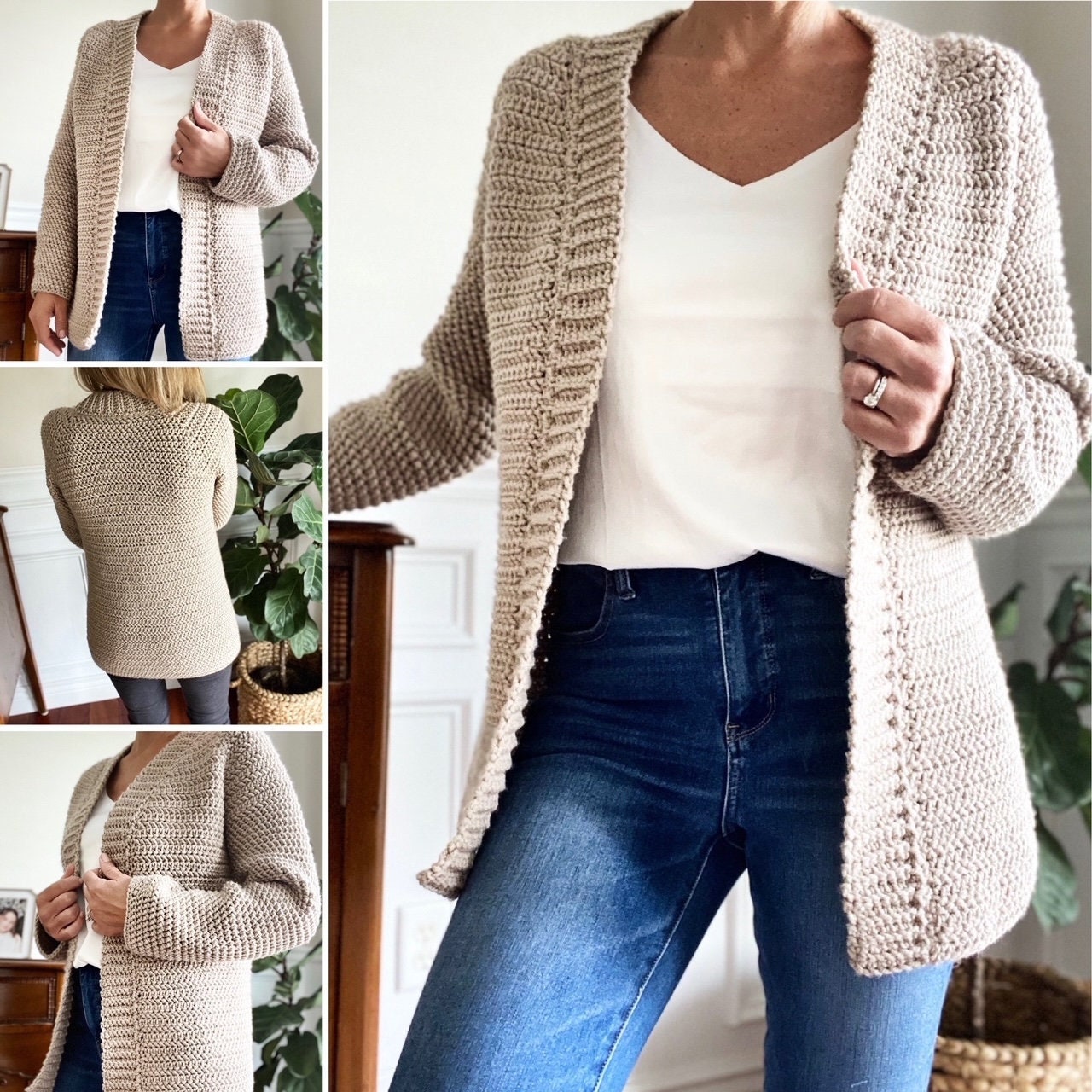 The Callen Top Down Crochet Cardigan Pattern