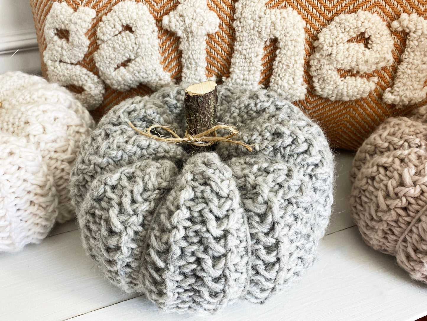 The Wheatley Crochet Pumpkin Pattern in Two Sizes