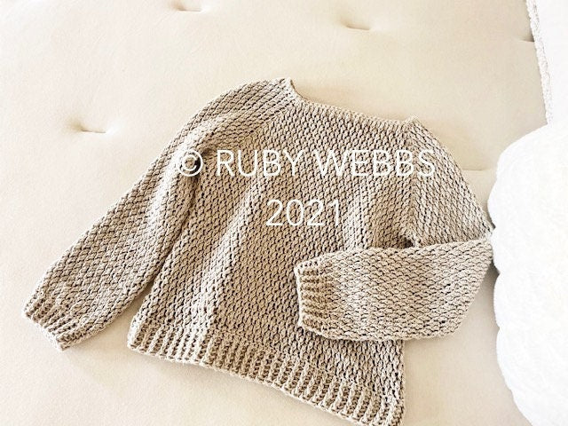 The Bowen Top Down Crochet Sweater Pattern