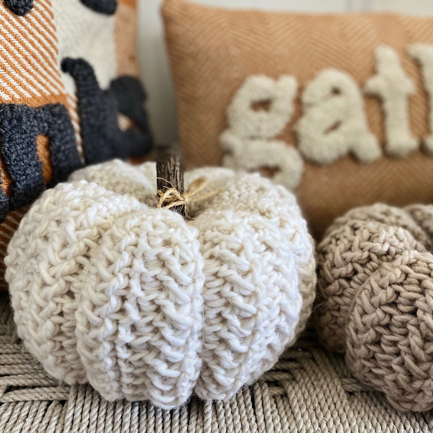 The Wheatley Crochet Pumpkin Pattern in Two Sizes