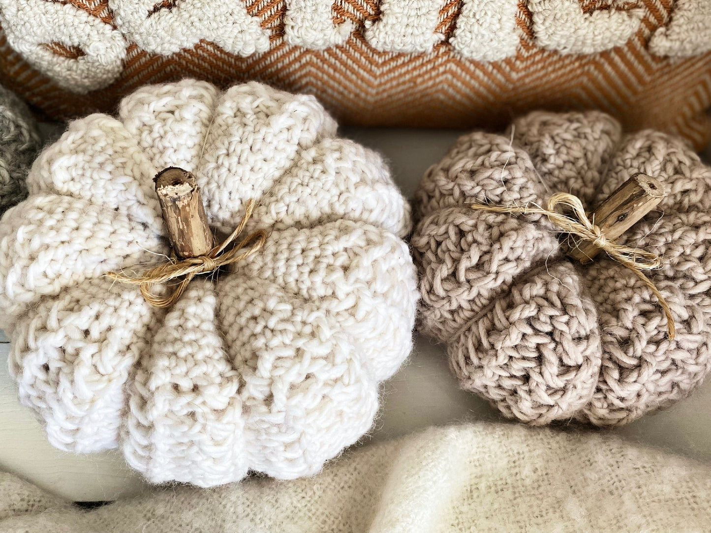 The Wheatley Crochet Pumpkin Pattern in Two Sizes