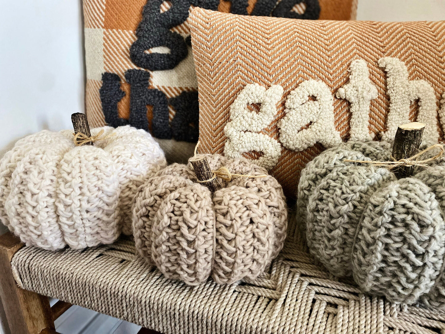 The Wheatley Crochet Pumpkin Pattern in Two Sizes