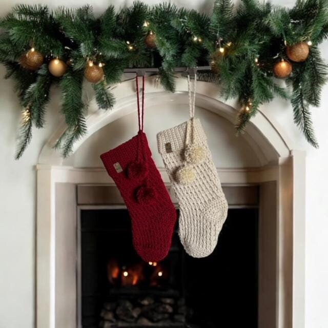 The Snowdrift Crochet Stocking Pattern with Video