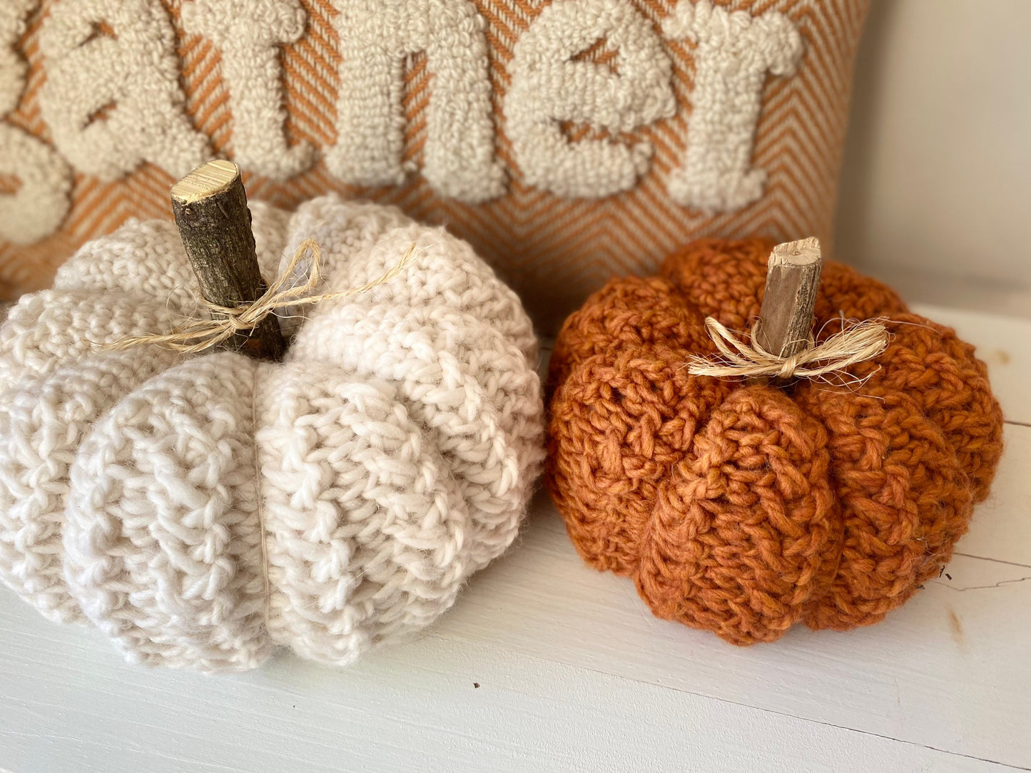 The Wheatley Crochet Pumpkin Pattern in Two Sizes