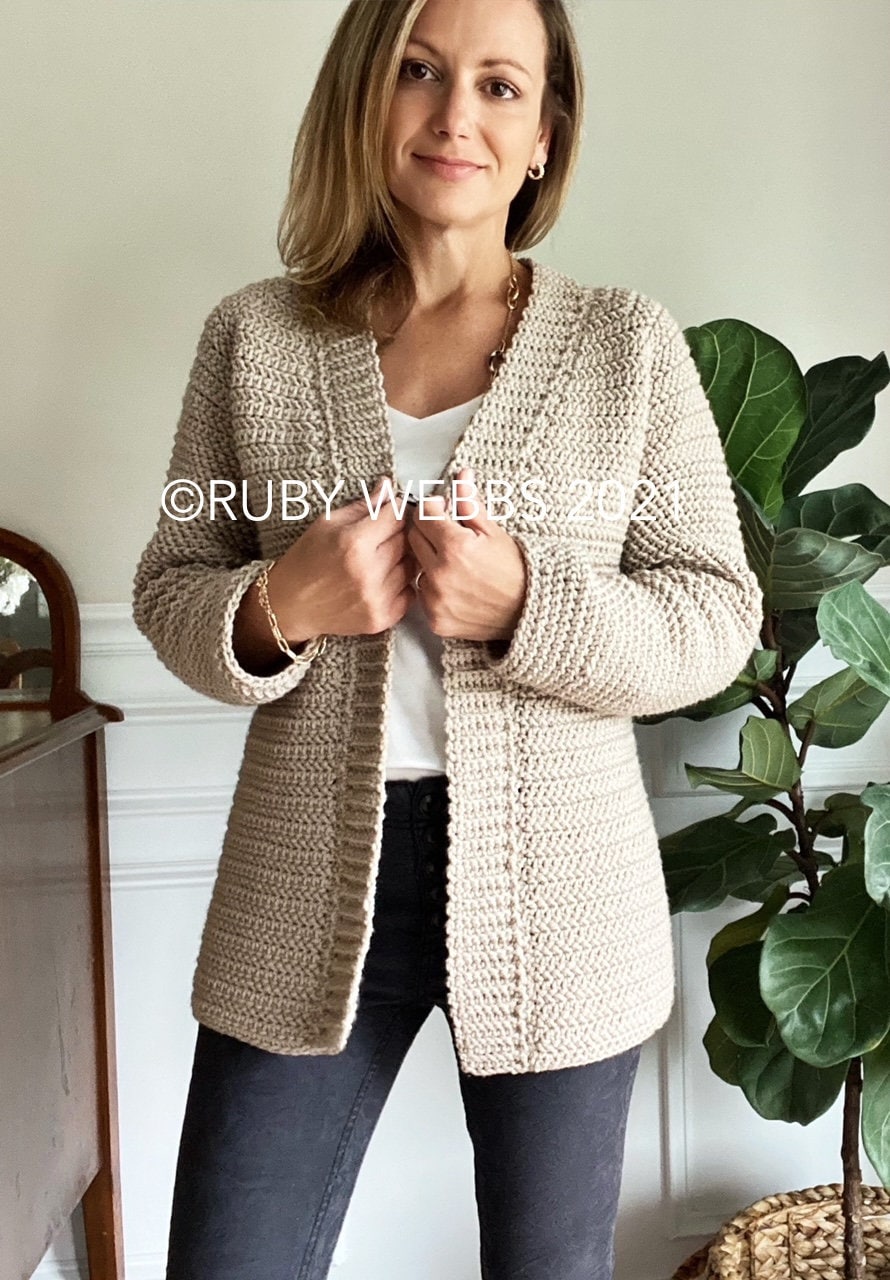 The Callen Top Down Crochet Cardigan Pattern