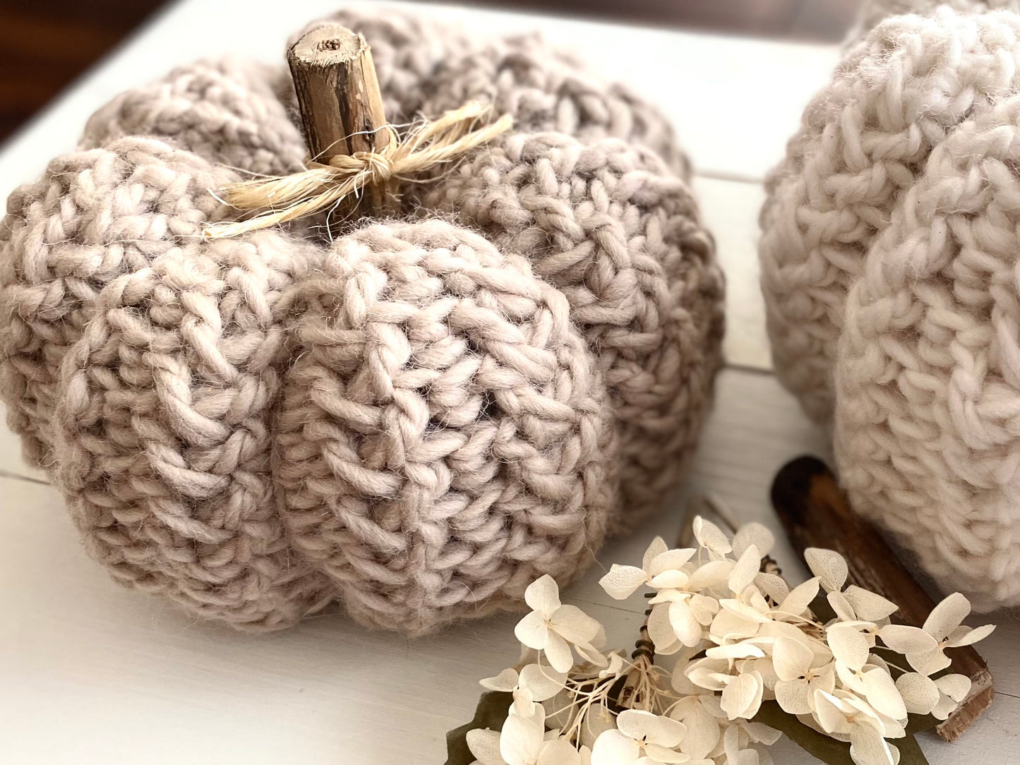 The Wheatley Crochet Pumpkin Pattern in Two Sizes