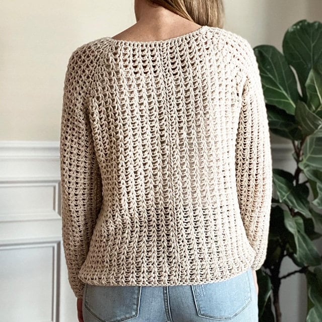 The Brogan Top Down Crochet Sweater Pattern