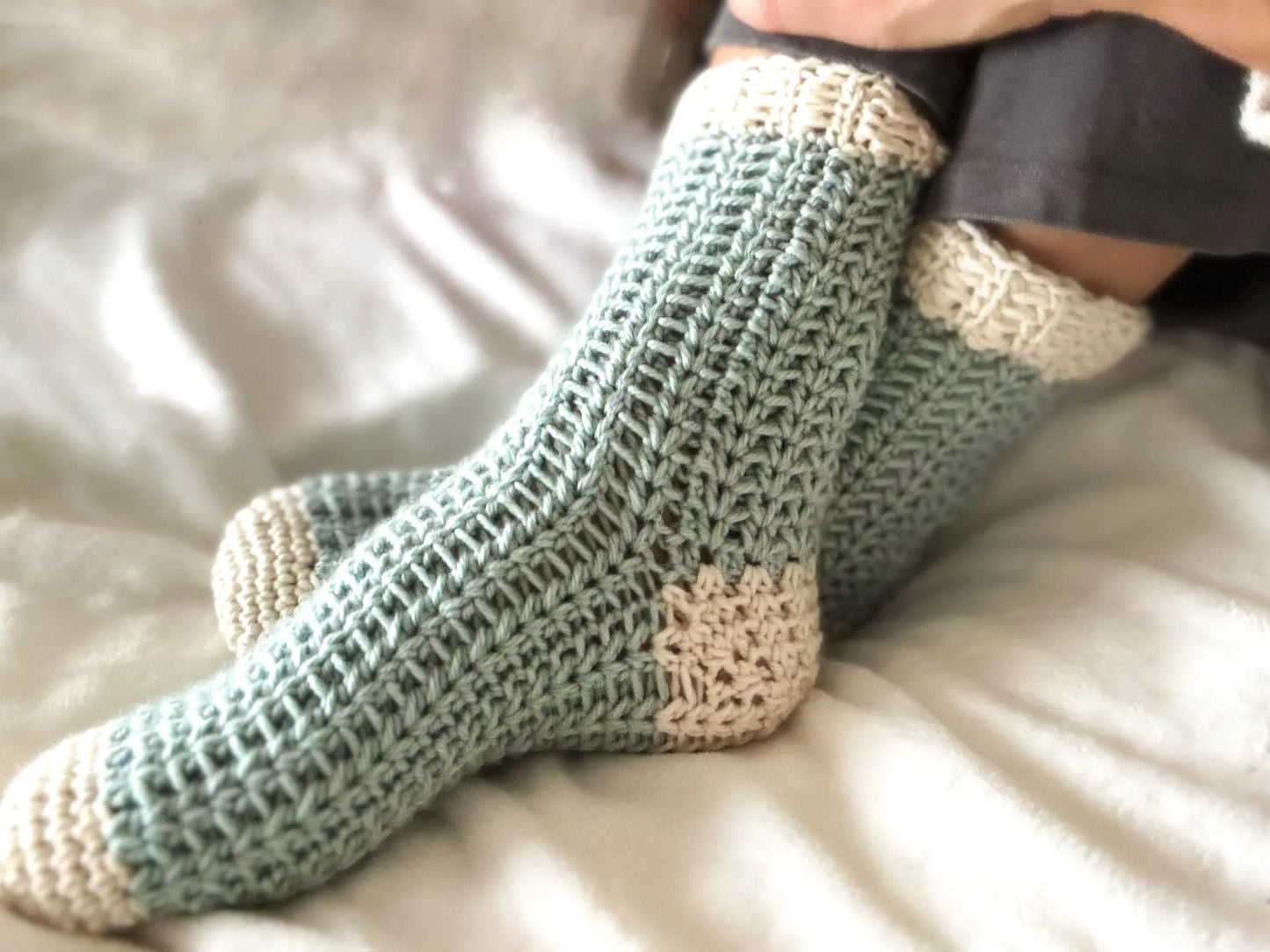The Lainey Crochet Sock Pattern with Video Tutorial