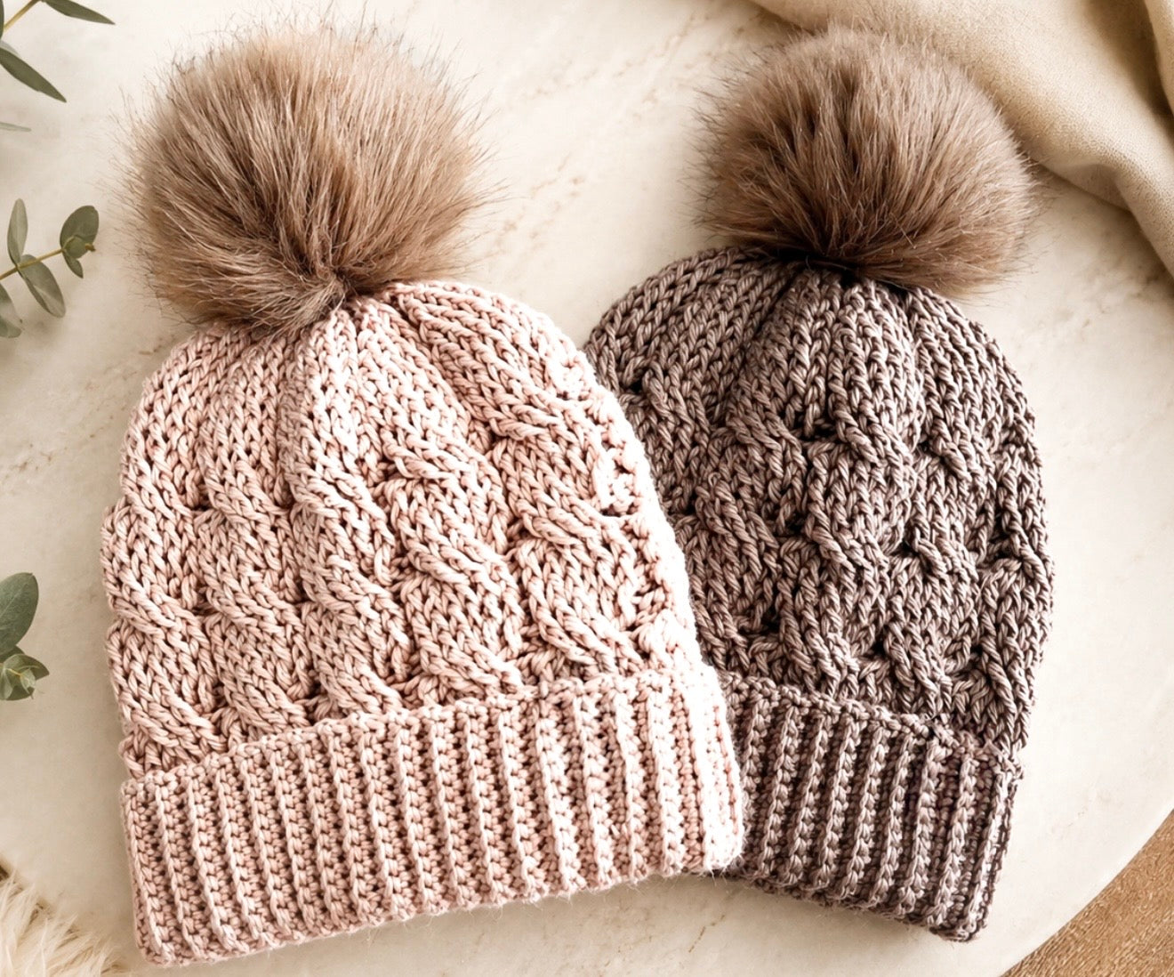 The Berkley Crochet Beanie Pattern PDF with Video Tutorial