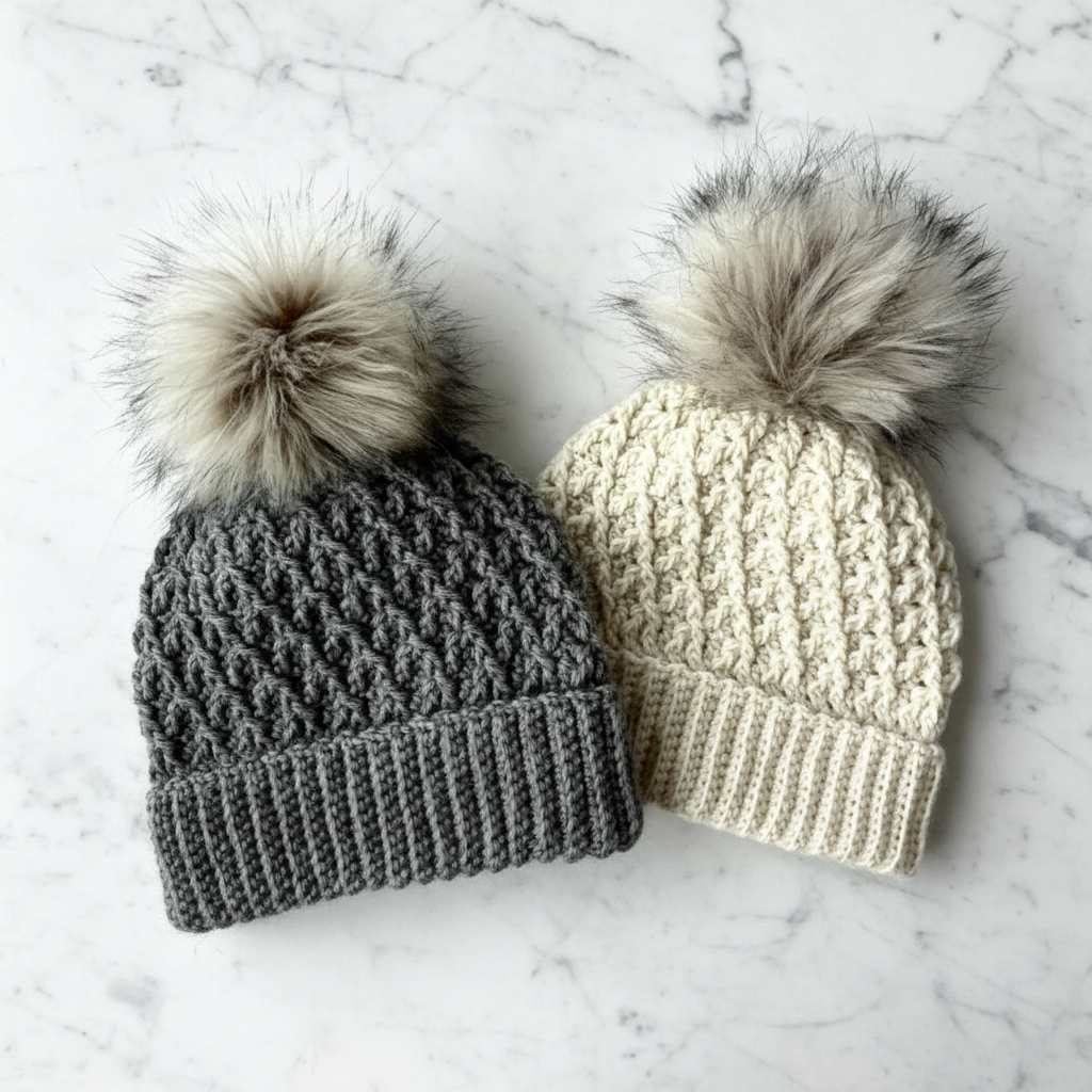 Grayson Crochet Beanie Pattern PDF with Video Tutorial
