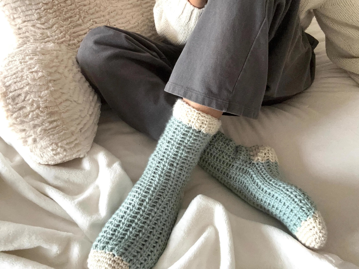 The Lainey Crochet Sock Pattern with Video Tutorial