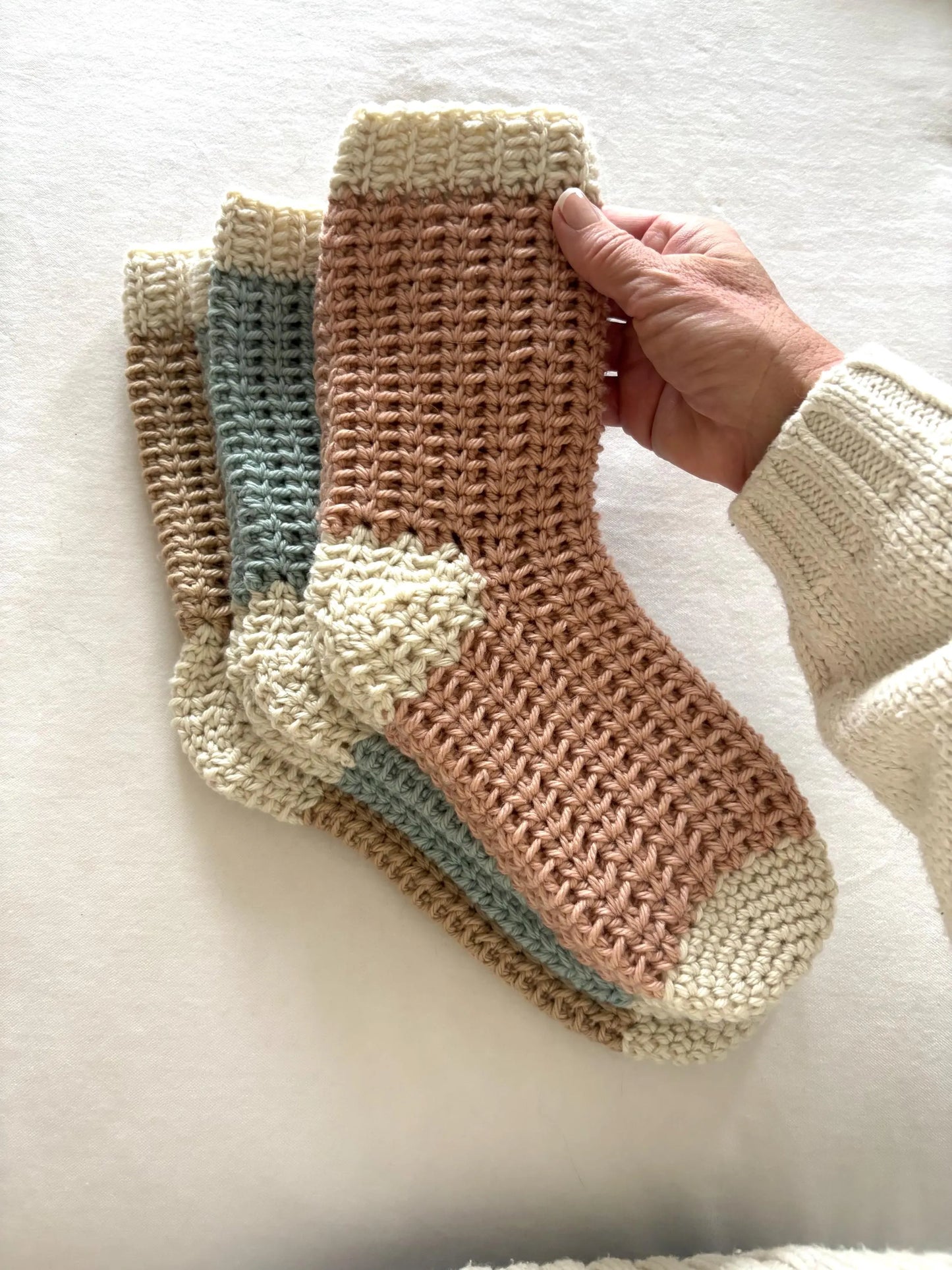 The Lainey Crochet Sock Pattern with Video Tutorial