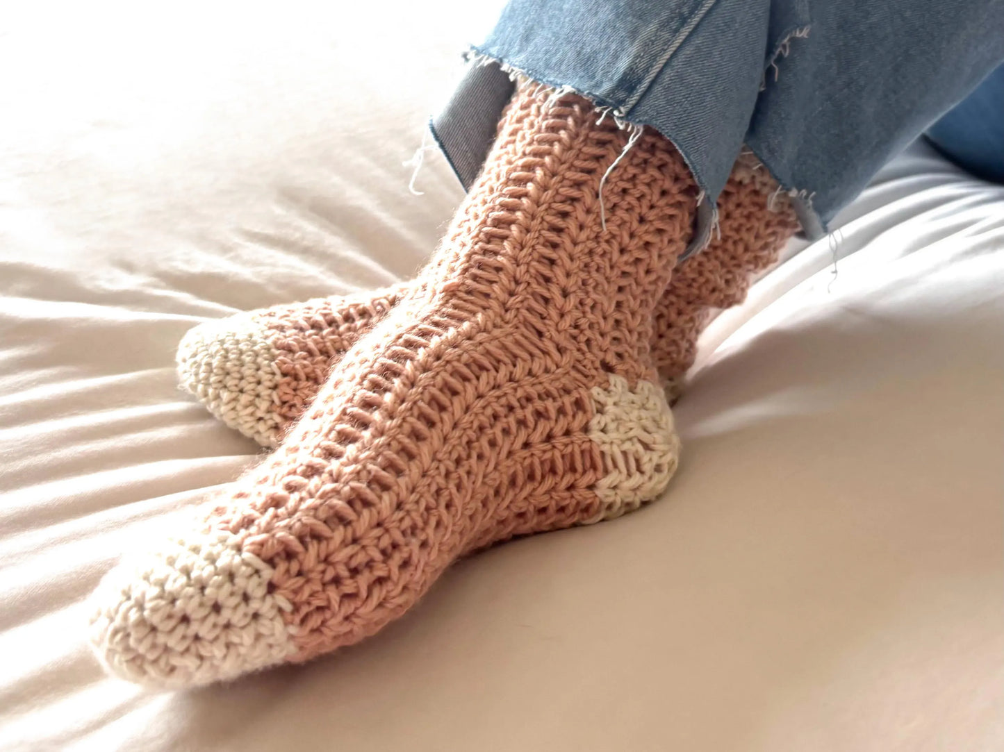 The Lainey Crochet Sock Pattern with Video Tutorial